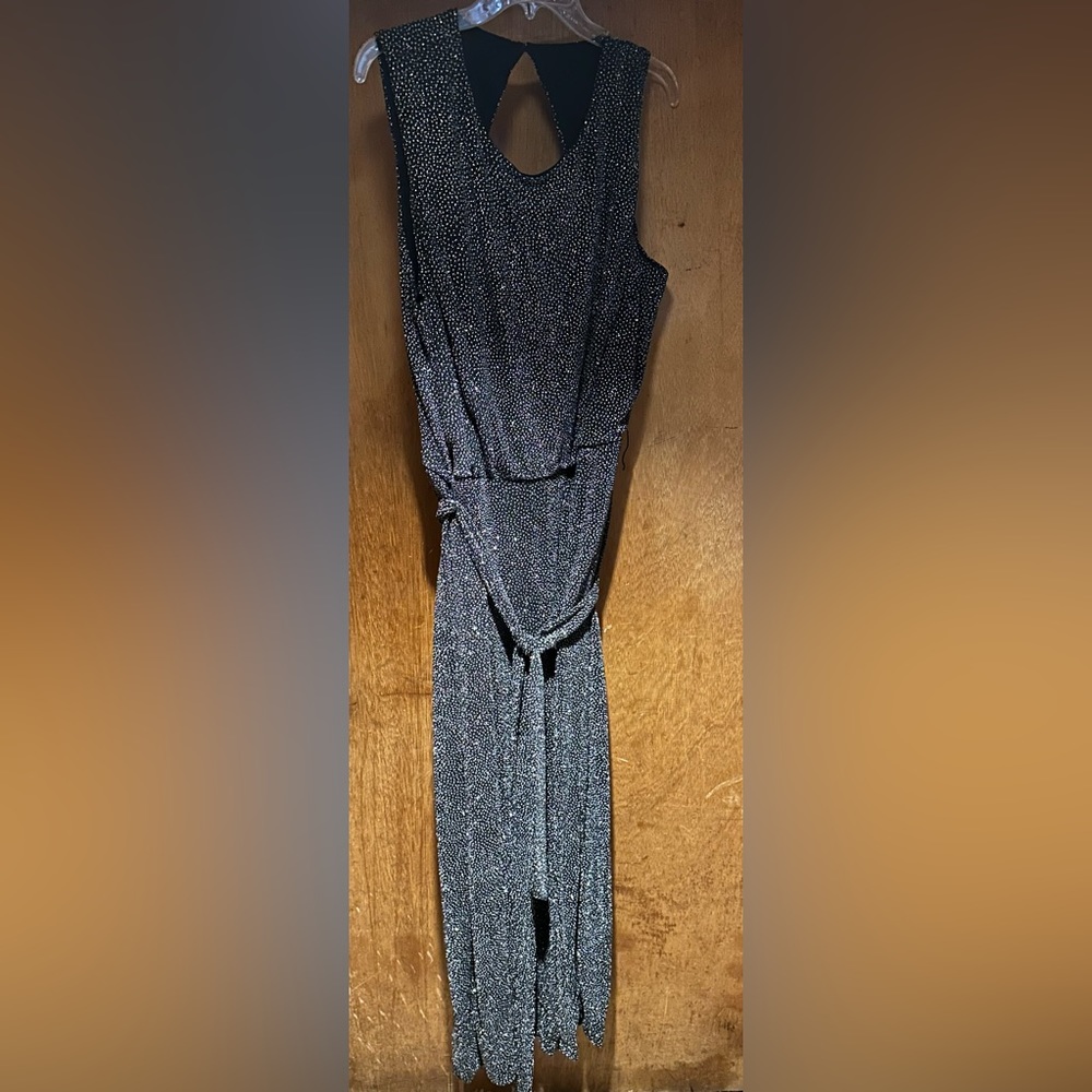 NWOT Ashley Stewart black sparkly jumpsuit